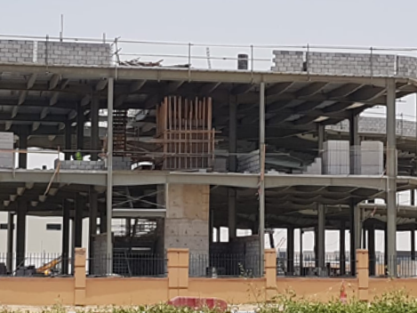 (Warehouses + Service Blocks + Boundary Wall + Security Rooms)